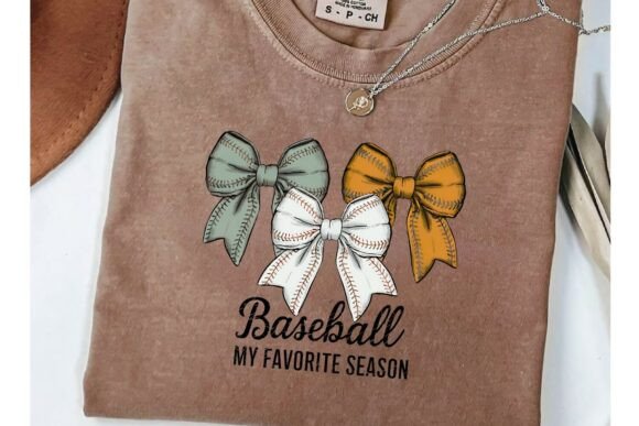 Celebrate America's Pastime with the Baseball Bow PNG