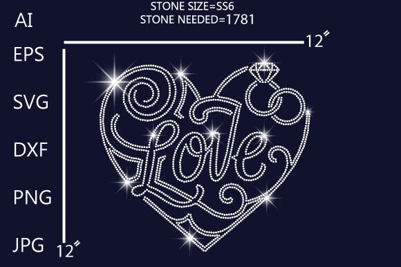 Celebrate Love with Sparkling Rhinestone Heart Designs