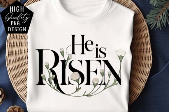 Celebrating Faith in Design: The 'He is Risen' PNG Collection
