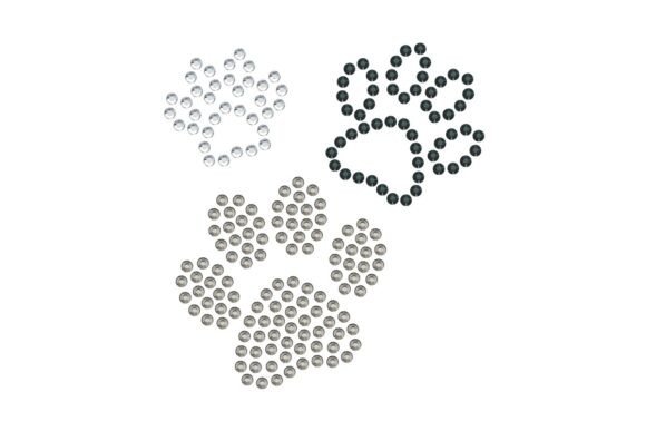 Creating Sparkle with Rhinestone Template Design DOG TRACKS