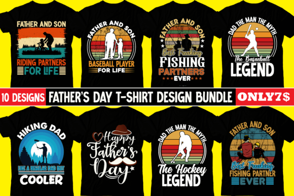 Designing for Dad: A Complete T-Shirt Bundle for Father's Day