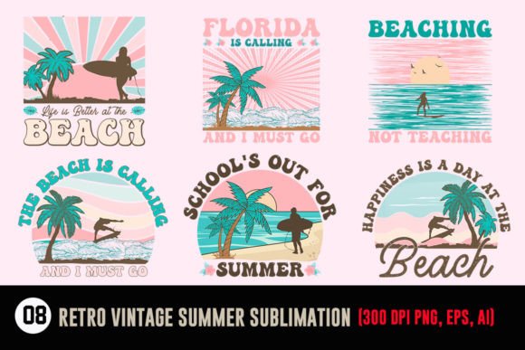 Embrace Nostalgia: Your Guide to Retro Vintage Summer Sublimation Designs