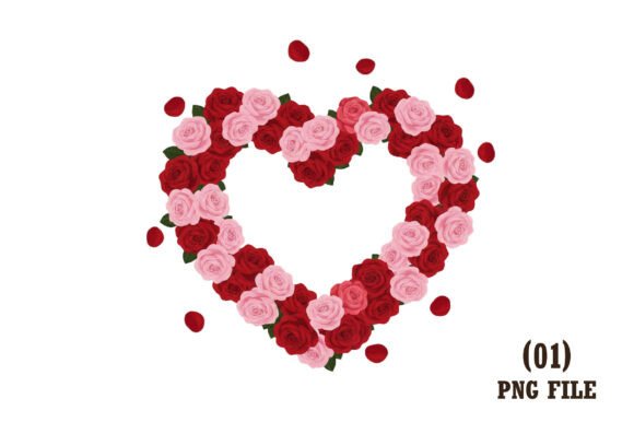 Infuse Romance into Your Projects with Floral Heart Designs