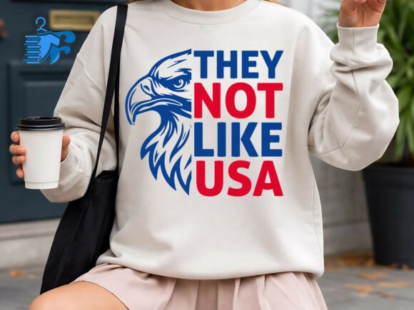 They Not Like USA Patriotic Design: Bold Graphics for Your Projects