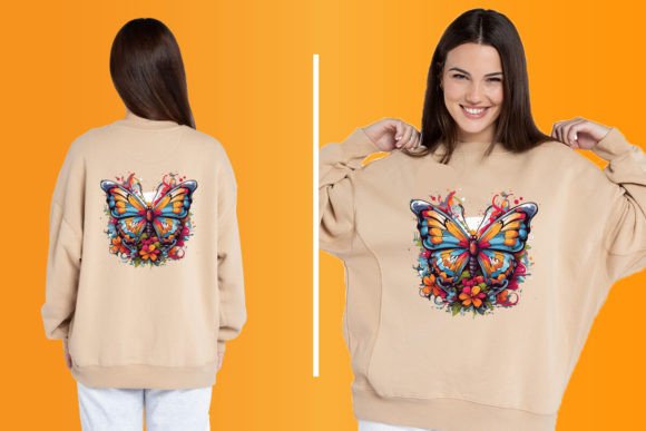 Watercolor Butterfly T-Shirt Design: A Versatile PNG for Every Project